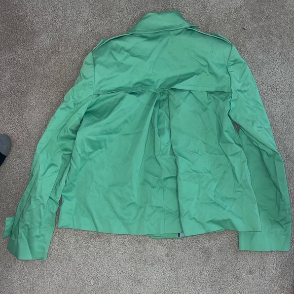 Calvin Klein Mint Green Stretch Button up Jacket - Picture 3 of 3